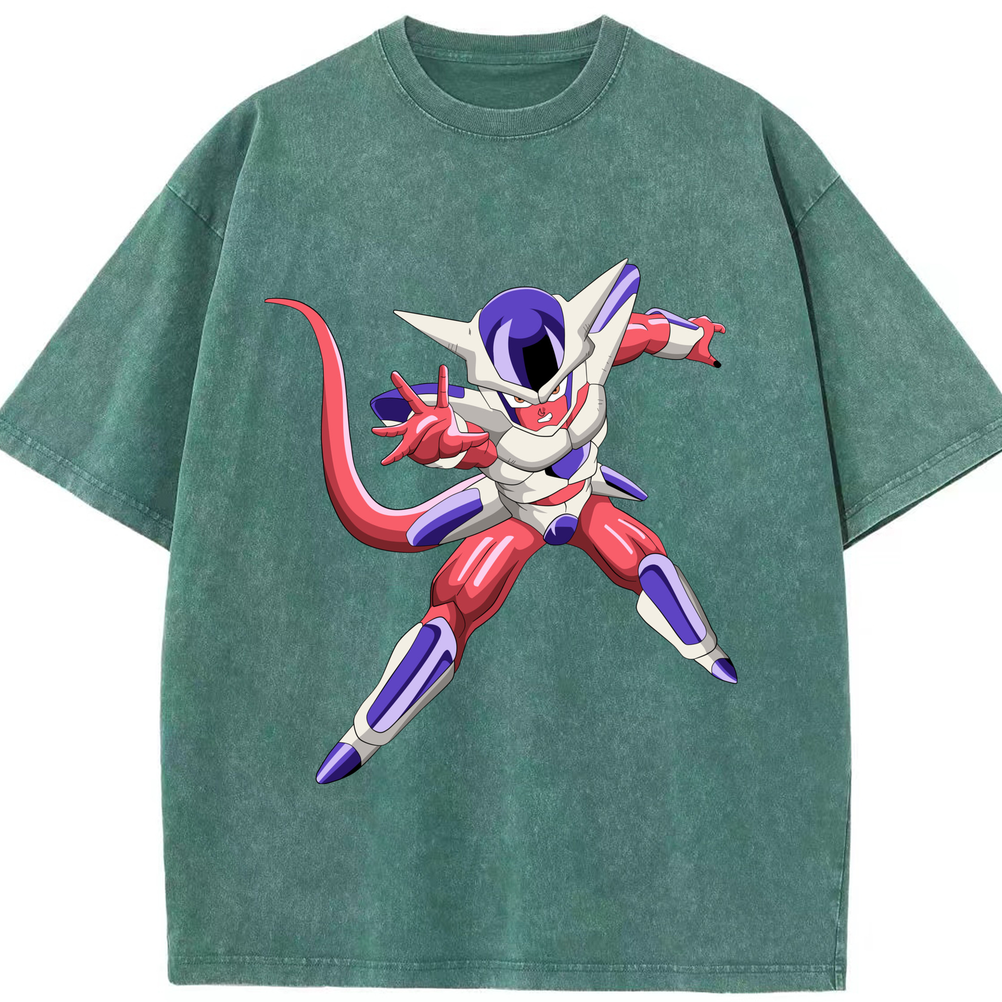 （画像用） ドラゴンボール フリーザ DRAGON BALL Frieza 綿100% ヴィンテージ風 半袖Tシャツ（フロントプリント）